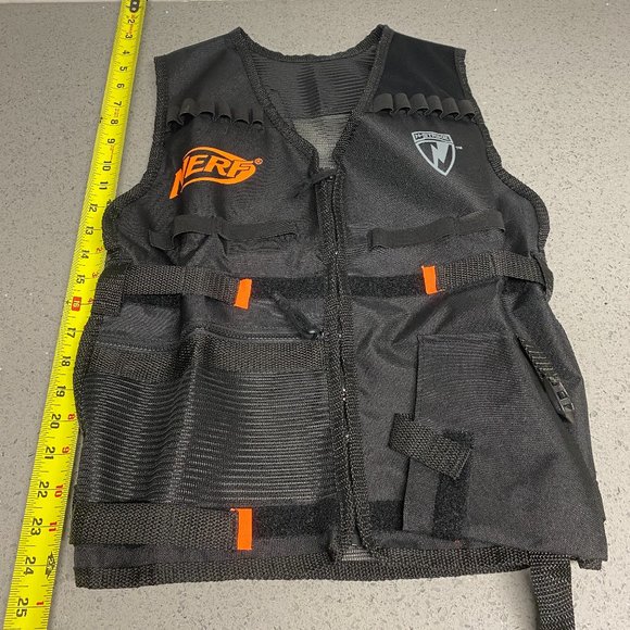 Official HASBRO Black Nerf Tactical Vest N Strike Series Kids - Picture 6 of 7